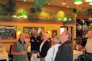 A. J. Doherty, owner of the Dhoerty Hotel in Clare, discusses the painting on the making of beer that covers the walls of his restaurant and bar.