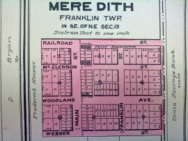 Plat map of Meredith from about 1906